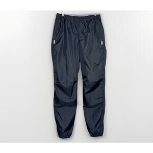 Vintage Moonstone Men XL Black Waterproof Shell Rain Pants Drawstring Waterproof